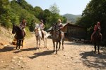 конные прогулки к водопадам в Лазаревском